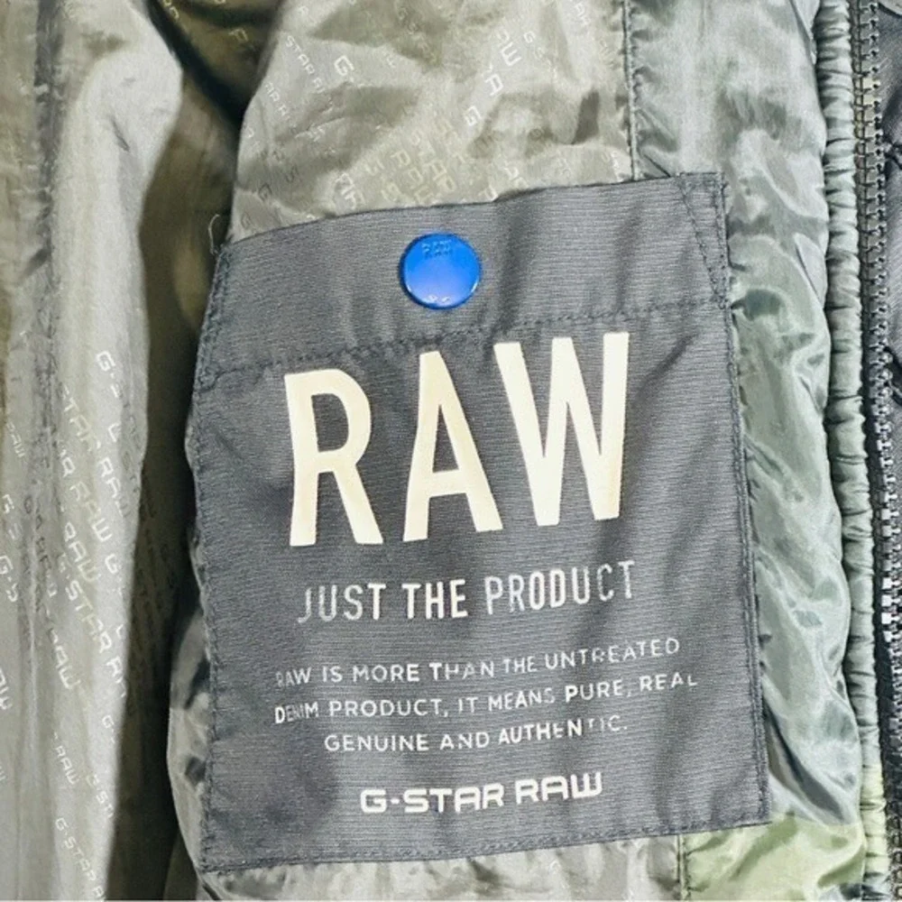 G-Star Raw Jacket Men's Sz.Large Camouflaged Expedition Puffer Outdoor Camping‎